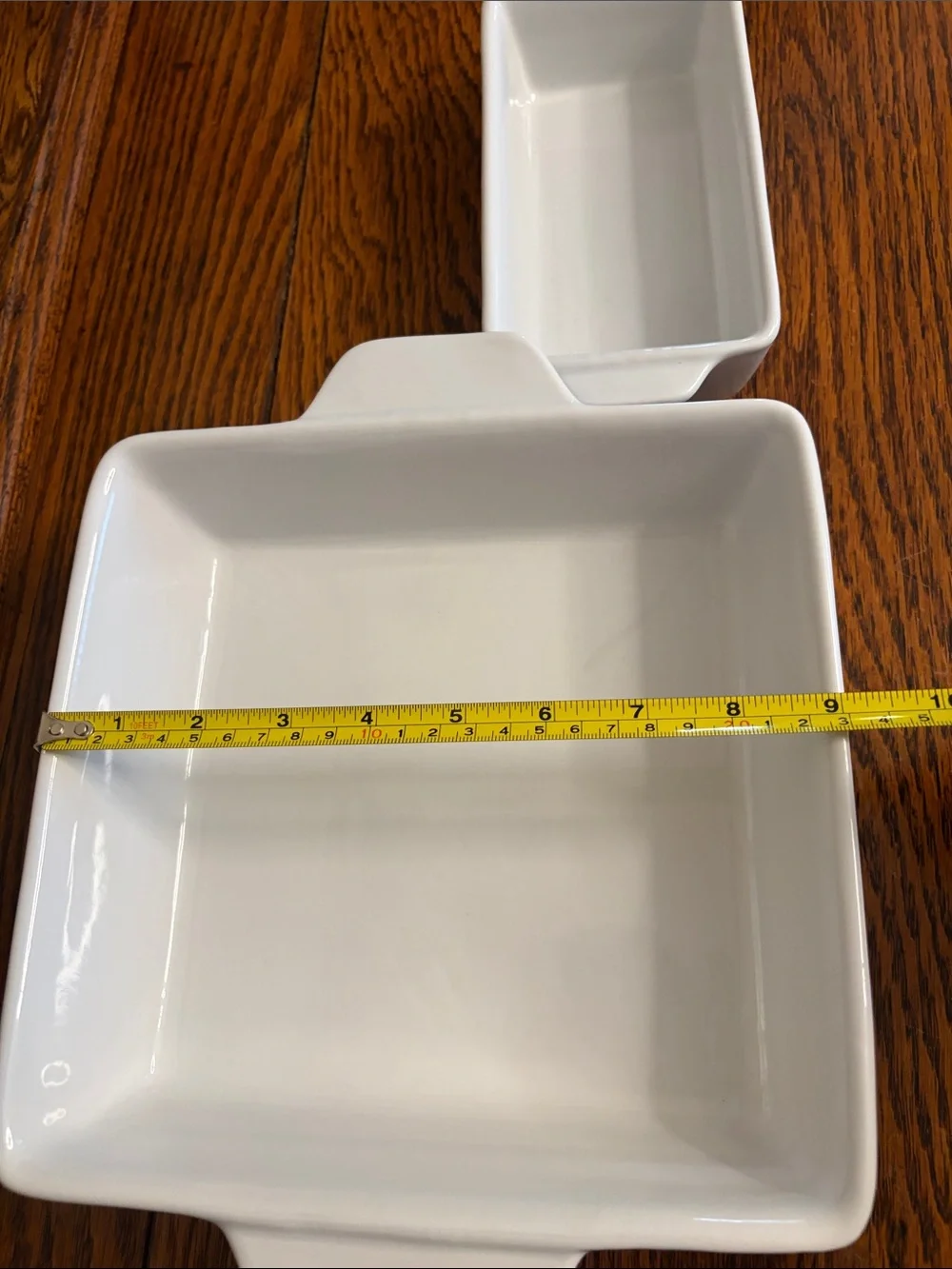 Mason Ceramic White Rectangular Baking Dishes - Set of 2
